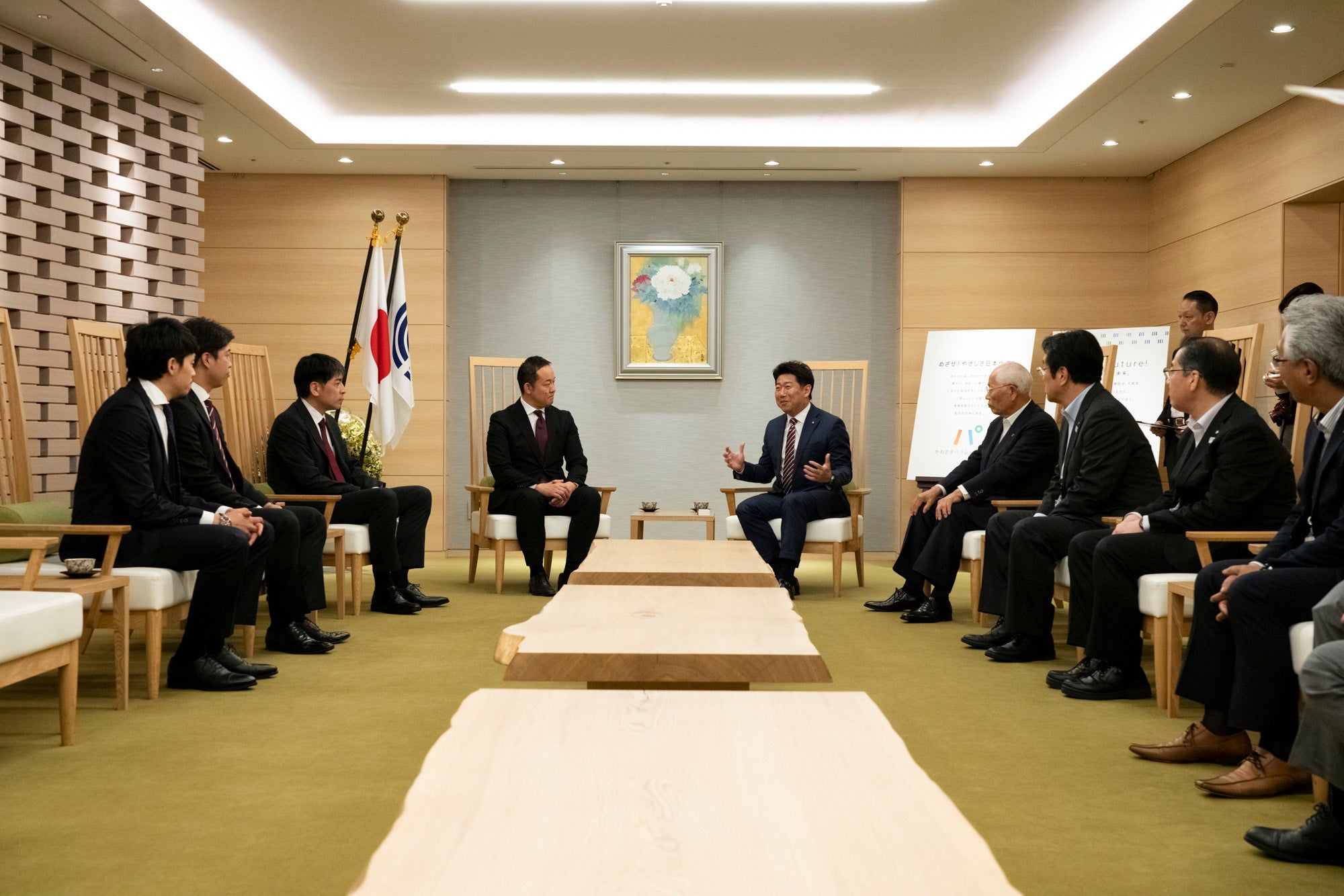 5 22 川崎市長を表敬訪問しました 川崎ブレイブサンダース