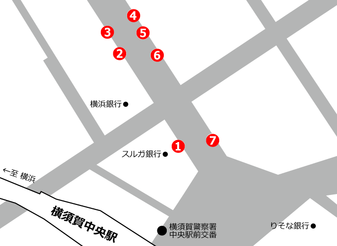 横須賀中央駅 バス乗り場