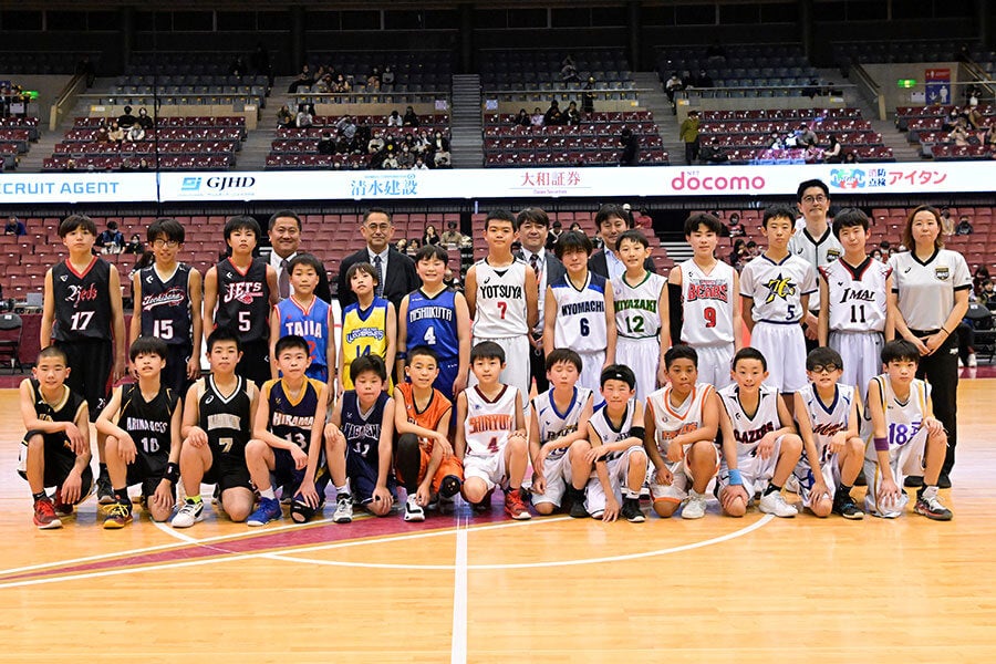 ミニバスケットボール　エキシビションゲーム